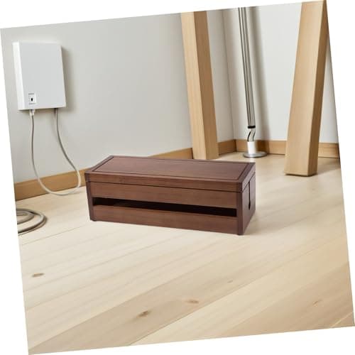 Toddmomy Wooden Socket Storage Box Coffee Multi Functional Charger — view 5