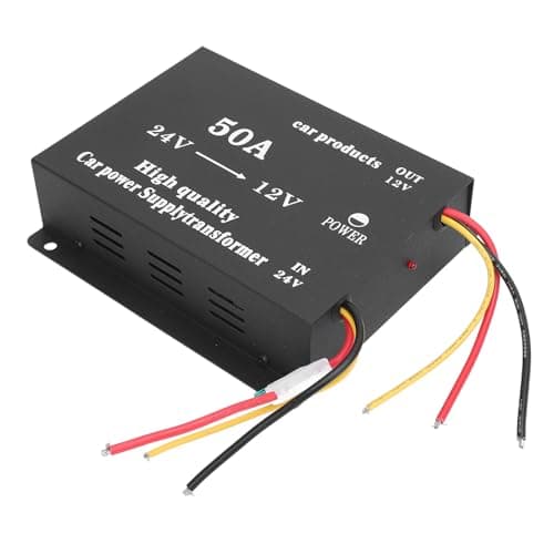 UPALDHOU 24V to 12V DC Voltage Converter, Metal Power Voltage Regulator Reducer 600W with Dual Fans, Full Bridge Design, Multi Protection for Cars Trucks RVs SUVs Buses (50A) — view 4