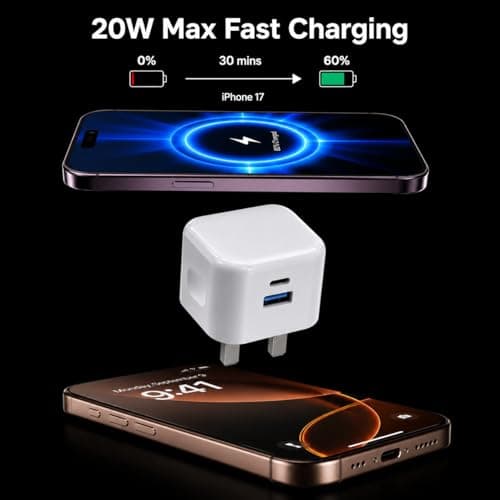 For iPhone 17 16 15 Charger, 20W Fast Charger Plug For iPhone 17e/17 Pro — view 4