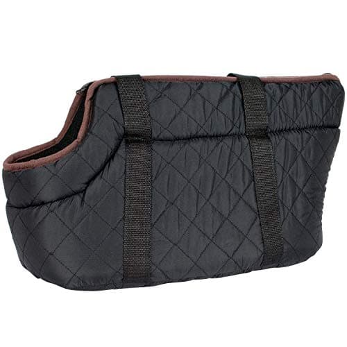 proudpet Quilted Pet Carrier Small Dog Handbag Cat Carry Bag (Black) — view 6