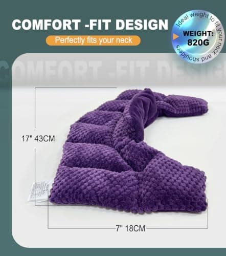 uncn Wheat Bags Microwavable for Neck and Shoulders, Heated Neck Warmer — view 4