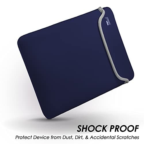 Vibe 16 Inch Laptop Sleeve Protective Case [Skin Pouch Cover] Neoprene Sleeve Compatible for MacBook Pro 2019, 15-inch old MacBook Pro Retina, 15-inch Surface Book, Lenovo IdeaPad S145 Blue — view 5