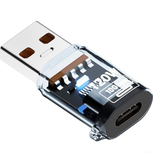 Lightweight USB C to USB A Adapter Travel(Yellow) — view 3