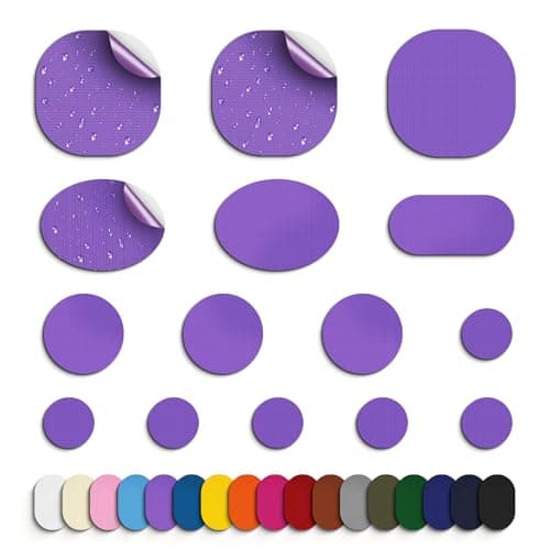 Skystuff 45pcs Nylon Repair Patches, Waterproof Self-Adhesive for Tent