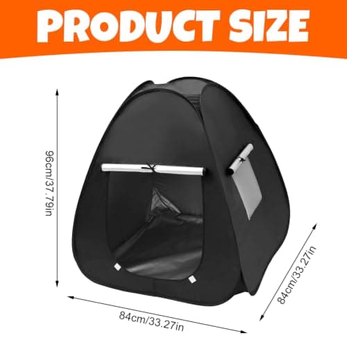 Hojalis Sensory Tent, 84x84x96 cm Calm Down Play Tents, Black Out Den for Autism With A Small Window, Foldable Kids Pop Up Play Tents To Play And Relax Anxiety Relief, Calm Corner Blackout Tent — view 2