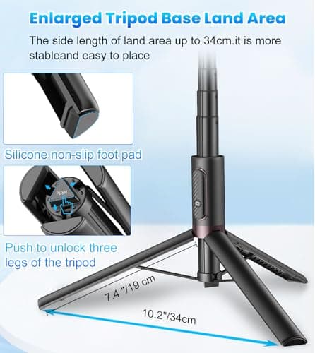 TONEOF 66" Selfie Stick Tripod Legs — view 6