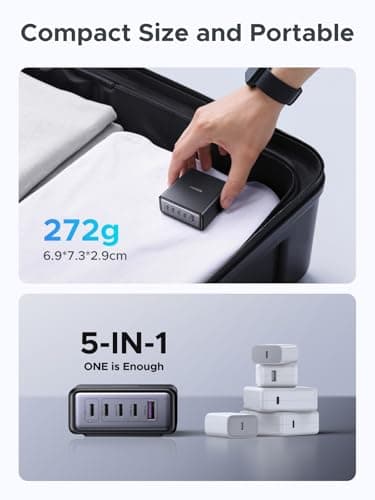 UGREEN 65W 5-Port USB C GaN Charger Station — view 5