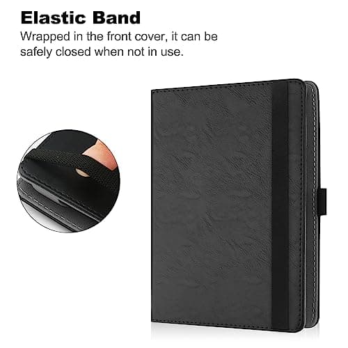 HGWALP Universal Stand Case for 6/6.8/7 inch paperwhite, PU Leather Stand Cover with Handstrap Compatible with All 6" 6.8" 7" Kindle Paperwhite/Colorsoft/Kobo/Pocketook/Sony eReaders-Black — view 5
