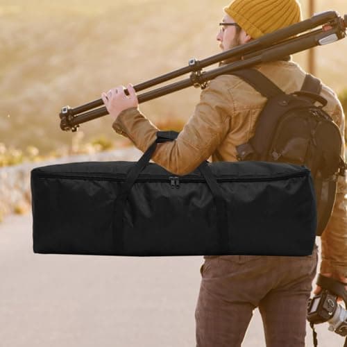 2pcs Oxford Cloth Tripod Storage Bag with Zipper, Portable Travel Case — view 6