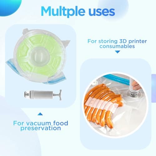 30 Reusable Filament Storage,30×34cm Filament Vacuum Bags with Hand Pump and Sealing Clip,Vacuum Storage Bags,Vacuum Seal Bags for Lunch Sandwich Snacks Fruit Bag Food Storage,Meal Prep and Sous Vide — view 4