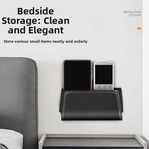 PU Leather Car Seat Gap Organizer for Phones(Long black) — view 4