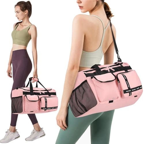 MAXTOP Travel Duffle Bag for Women Carry On Tote Weekender Overnight Bag Large Capacity Duffel Bag with Shoe Compartment,Gym Tote Bag with Dry and Wet Separation — view 2