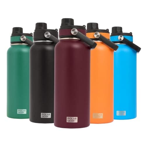 Polar Gear 1L Insulated Water Bottle, Stainless Steel Leak-Proof + Chug Cap — view 2