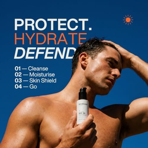 ManCave SPF 50 Anti-Ageing Moisturiser 50ml, Mens Face Moisturiser — view 5