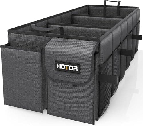 HOTOR Car Boot Oganiser - Auto Trunk Organizer Collapsible 3 Compartments