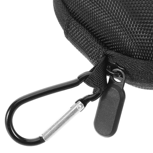 Portable Razor Case for Travel, Nylon Black Storage Bag for Shaving Tools — view 3