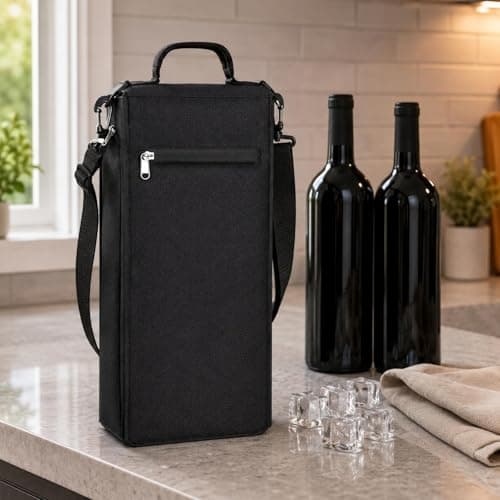 Dickly Insulated Beverage Carrier Tote Thermal Food Carrier Portable Travel Bag with Shoulder Strap and Top Handle Canvas Material Suitable for Commuting Shopping Travel picnics Office — view 3