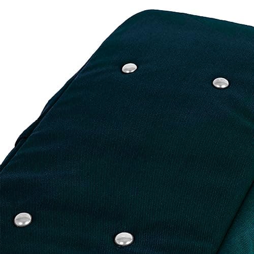 Yoga Studio Yoga Kit Bag | YKK Full Zipp Fastening Carrier Equipment Bag | Cotton Yoga & Pilates Unisex Mat Bag with Storage Pocket Compartments for Mats & Accessories | Fits Most Mat Sizes - Teal — view 6