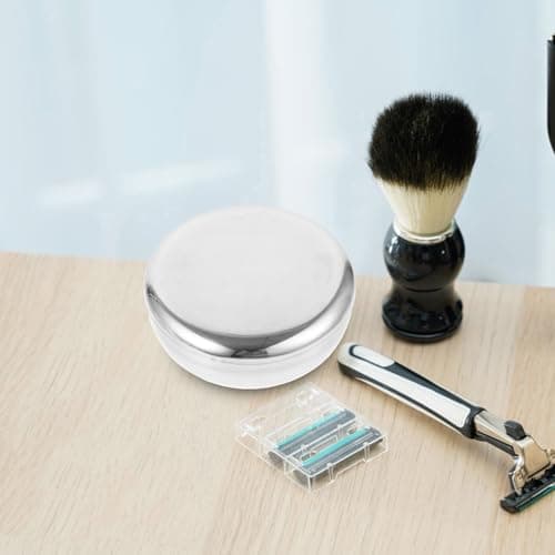 DIYEAH Men Shaving Bowl Stainless Steel Shave Soap Cup for Portable Use — view 6