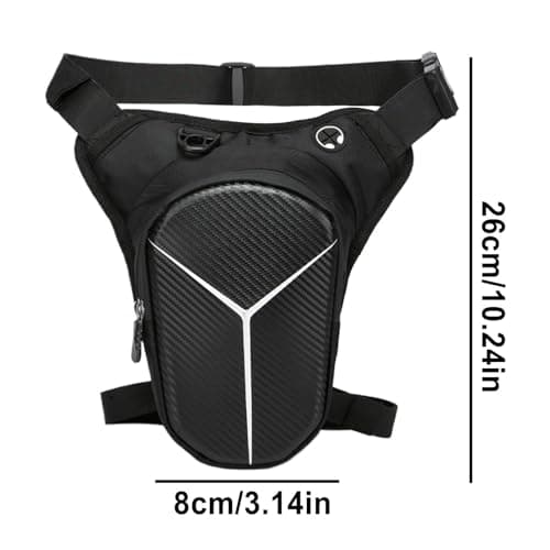 Motorcycle Leg Pocket - Waterproof Thigh Pocket with Adjustable Straps | Quick Release Storage | High Capacity PU EVA Travel Bag for Tour Commuting Outdoor Adventure Accessories — view 2