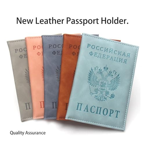 Vexandrie PU Leather Passports Wallet for Men and Women, Turquoise — view 6