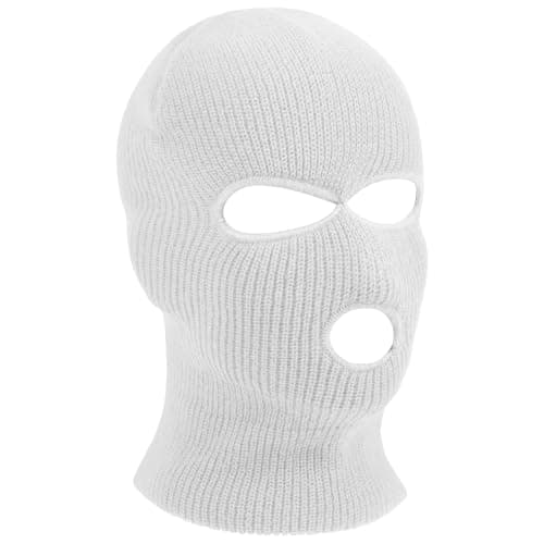 HAGOT 3 Hole Full Face Balaclava, Winter Knitted Balaclava, Ski Face Cover Unisex, Full Facecover for Outdoor Sports