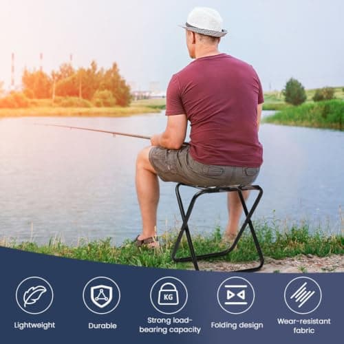 OFFCUP Folding Stool, Mini Portable Foldable Outdoor Camping Stool — view 5