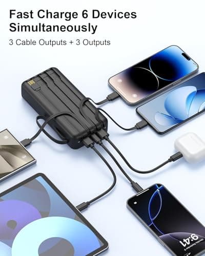 27000mAh Power Bank, 30W Fast Charging Portable Charger（Black） — view 5