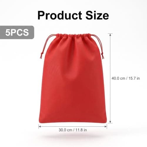 Gaomumu Shoe Bags, Drawstring Storage Bags, Non-Woven Dustproof Set of 5 — view 2