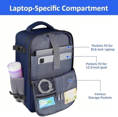 Taygeer Easyjet Cabin Bag 45x36x20 Underseat, Travel Backpack Women — view 3