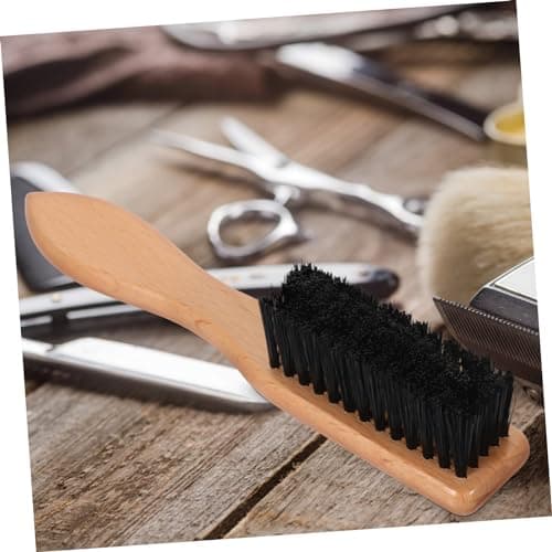 Men's Wooden Beard Brush with Boar Bristles, Ergonomic Handle — view 3