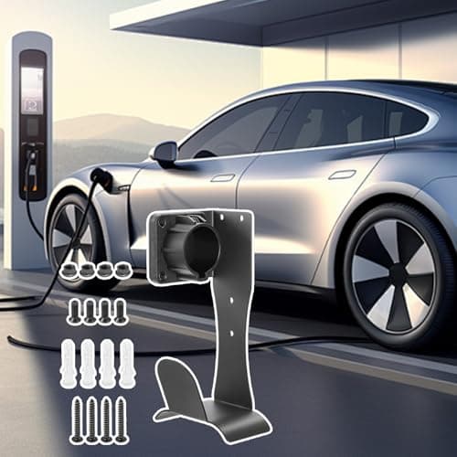 Xoguue EV Charger Cable Holder | Stainless Steel Wall Mount Accessories | EV Charger Stand | for Home Daily Commuting Adventure Vehicle Road Trip Travel Work Driver — view 3