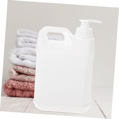 2.5l White Hdpe Pump Dispenser Container Refillable Large Opening — view 6
