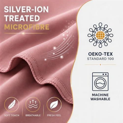 Microfibre Towel - 250 GSM Highly Absorbent Gym Towel & Travel Towel, 30*50cm Lightweight Quick Dry Towels for Adults, Soft Sports Towel for Swimming, Yoga, Camping, Hiking & Beach Dusty Rose — view 6