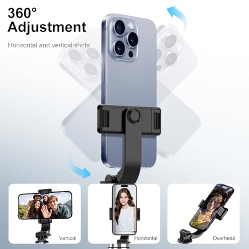 Portable Selfie Stick with Remote, Extendable Tripod for iPhone 15/14/13/12/11/X/8/7, Galaxy S23/S22/S21/S20/Note/Z Flip, Pixel, OnePlus, Travel Phone Mount — view 3