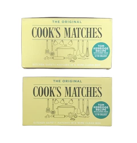 Cook's Original Safety Matches (Pack of 2) Multipack for Kitchen, Fireplace & BBQ – Reliable Fire Starter for Candles, Stoves & Camping