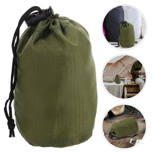 HEMOTON Raincoat Compression Storage Bag Waterproof Drawstring Pouch for Hiking Backpacking Travel Compact 5.1 x 3.9 x 2.4 Inches — view 6