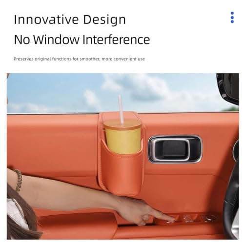 MINGLEA Car Door Storage Pocket, Red — view 4