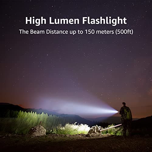 Lighting EVER LE LED Torch Battery Powered,Small Camping Flashlight,2 Packs — view 2