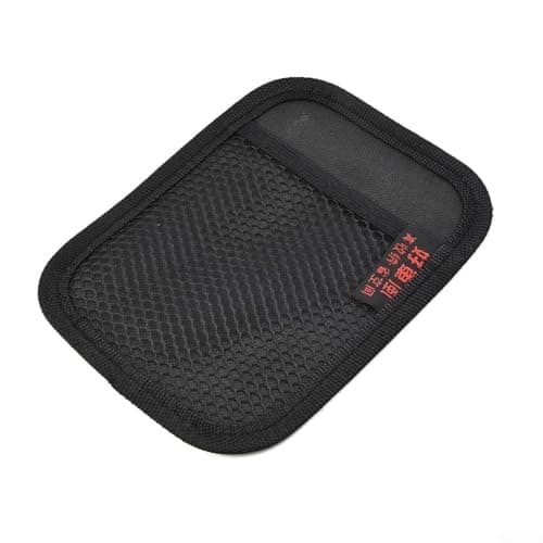 Hosrivae Car Vehicle Mesh Net Storage Bag with -up Mount for Phone Holder and Organizer Pouch Compatible with All Car Models, Black (16.8 x 12.2 cm) — view 4