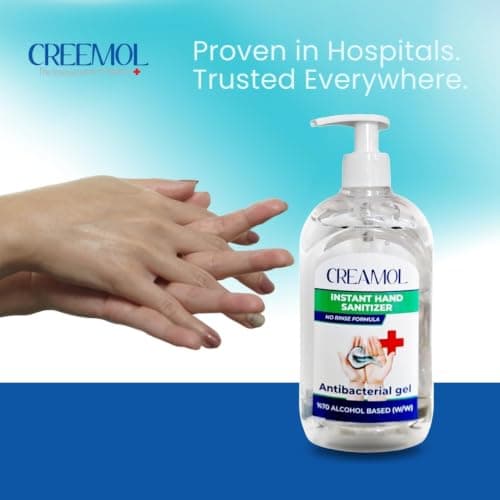2 x 500ml Instant Hand Sanitiser Gel - 70% Alcohol Antibacterial, No Rinse — view 4