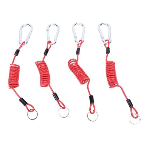 CCYLEZ 4FT Breakaway Trailer Cable, Heavy Duty Spring Wire — view 2