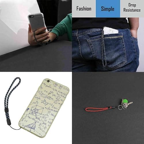 FgofhFu 6PCS Adjustable Wrist Strap Hand Lanyard with Movable Button for Cellphone,Phone,Camera,GoPro, PSP, Flashlight,Keys, Keychains, USB Flash Drives and More Device, Multi-Color — view 4