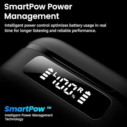 TOZO NC9 Hybrid Active Noise Cancelling Wireless Earbuds, 60H, LED Display — view 5