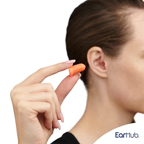 EarHub Premium Soft Foam Orange Earplugs 30 Pairs. Hearing Protection 34dB. Ear Plugs Best Used for Sleep. Also Used for Travel, Work, Study & Concerts — view 2