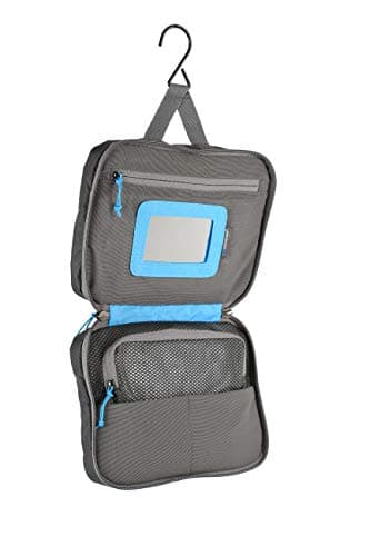 Lifeventure Wash Bag for Men & Women Water-Resistant Travel Hanging Wash Bag with Mirror and Dry/Wet Separation Pockets — view 4