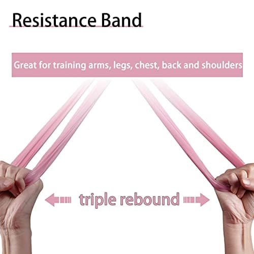 PROIRON Latex-Free Resistance Bands, Exercise Bands for Strength Training, Yoga, Pilates, Stretching, Home Gym Workout, Upper Lower Body, Light Medium Heavy — view 3