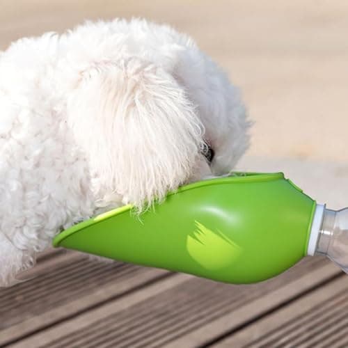 Portable Puppy Water Dispenser Feeder for Cats, Teal — view 2