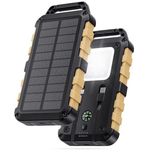 WOWMVP Solar Power Bank 26800mAh 22.5W Fast Charging Portable Charger