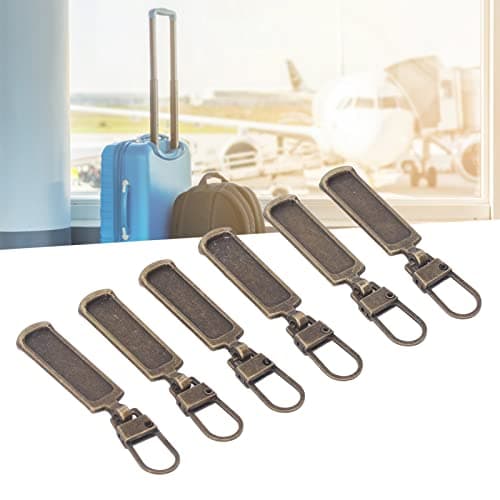 Multi-Purpose Replacement Zippers Kit, 6 Pack Antique Bronze Colored Zippers for Clothing Luggage Bags Backpacks Travel Gear Outdoor Adventures — view 3